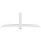 Ekena Millwork Bellingham Architectural Grade PVC Gable Bracket, 108"W x 40 1/2"H x 6"D x 6"F, 9/12 Pitch GBP108X41X0606BEL00 - alternate 4
